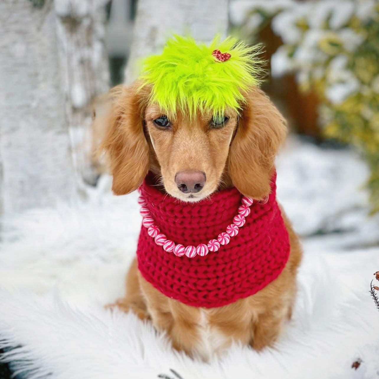 RTS Gr♡nch Fur Bows