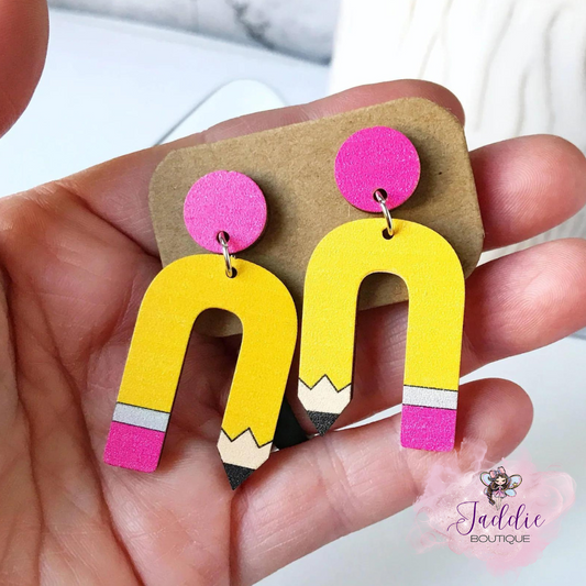 Pencil Arch Earrings