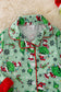 Green Pajama Red Fur Trim Dress
