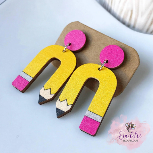 Pencil Arch Earrings