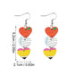 Apple, Paper, Pencil Earrings